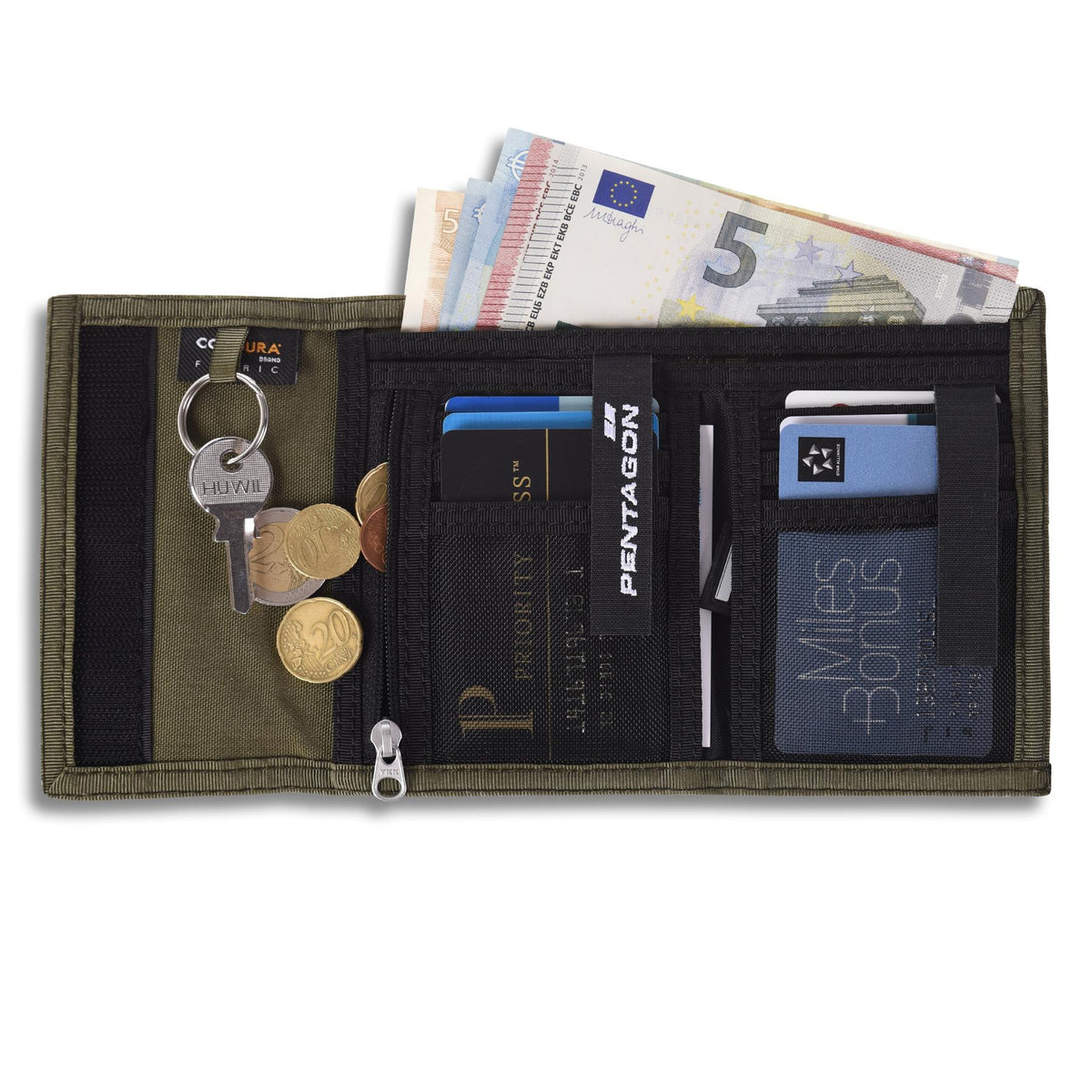 Pentagon Stater 2.0 denarnica, olivno zelena