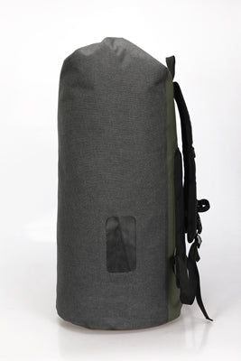BasicNature Αδιάβροχος Σάκος 60 L, γκρι-πράσινο