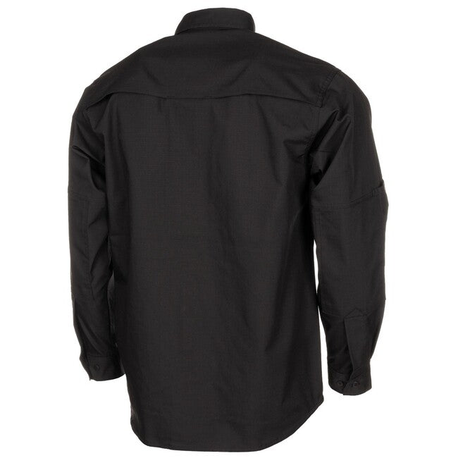 MFH Professional Attack Long Sleeve Shirt, Teflon Coated, Black
