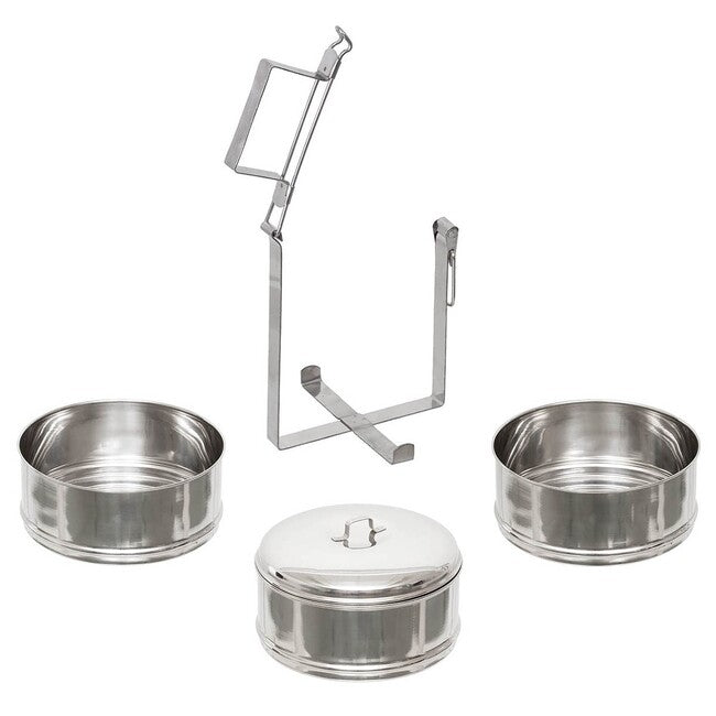 Fox Outdoor Δοχείο Τροφίμων Ανοξείδωτο Χάλυβα, 3 τεμάχια