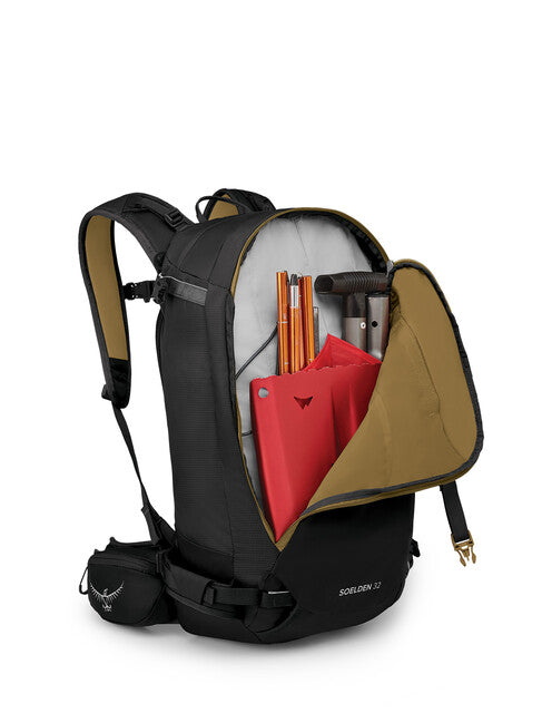 OSPREY SOELDEN 32 Σακίδιο Skialp, μαύρο