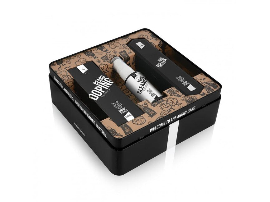 Angry Beards Roller & Doping Set για την ανάπτυξη γενειάδας και μουστακιού