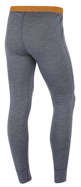 HUSKY Merea M Θερμικό Παντελόνι Merino, γκρι / mustard