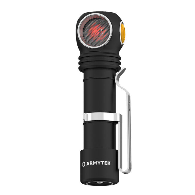ArmyTek Wizard C2 WR κεφαλόφωτο LED με μαγνητικό στήριγμα τροφοδοσία από συσσωρευτή 1100 lm 3 h 65 g, Λευκό & Κόκκινο
