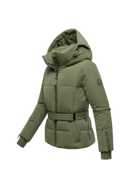 Marikoo Aleyna16 zimska jakna ženska s kapuco, olive leaf