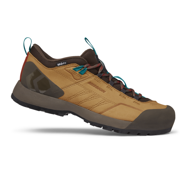 Black Diamond Mission Low Waterproof Approach Δερμάτινα Παπούτσια Προσέγγισης Ανδρικά, amber-cafe brown