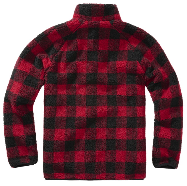 Brandit Teddyfleece Μπουφάν Fleece, Κόκκινο/Μαύρο
