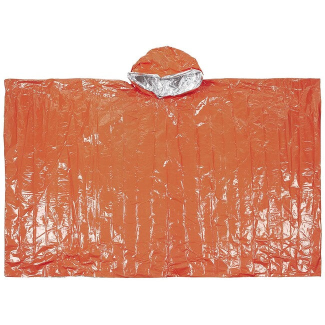 Fox Outdoor Πόντσο Έκτακτης Ανάγκης Μονόπλευρα Επικαλυμμένο με Αλουμίνιο, Πορτοκαλί