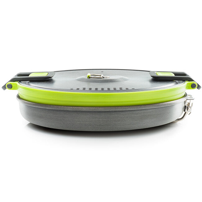 GSI Outdoors Escape HS Σετ Τηγάνι Teflon και Αναδιπλούμενη Κατσαρόλα 3L Pot + Frypan, πράσινο