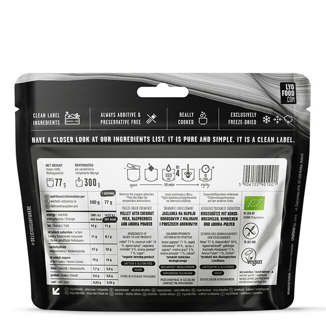 LYOfood Κάσα με Μαλίνες 370g
