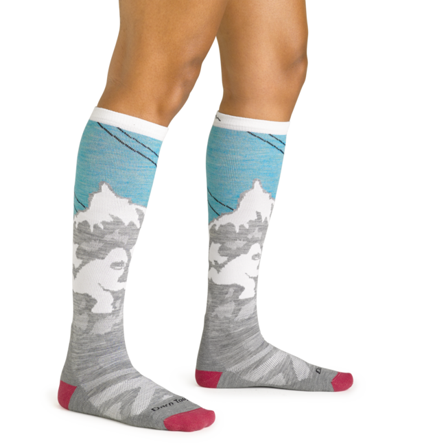 Darn Tough Yeti OTC Κάλτσες Μεσαίου Βάρους με Μαξιλάρι, Aqua