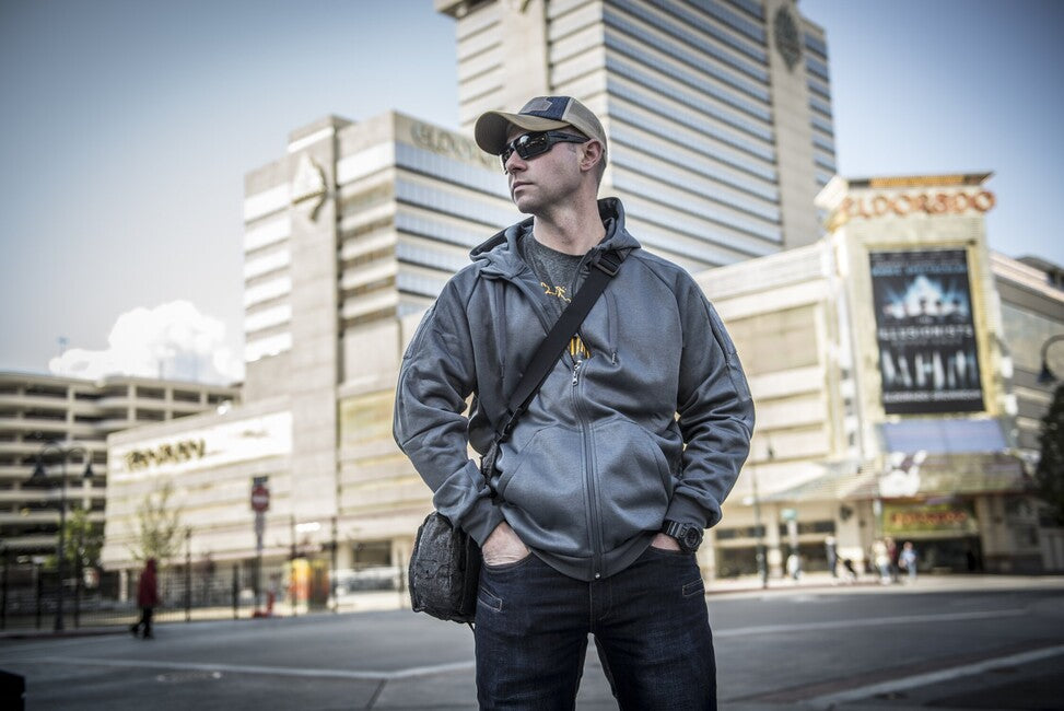 Helikon-Tex URBAN TACTICAL Φούτερ με Κουκούλα FullZip, Melange Grey