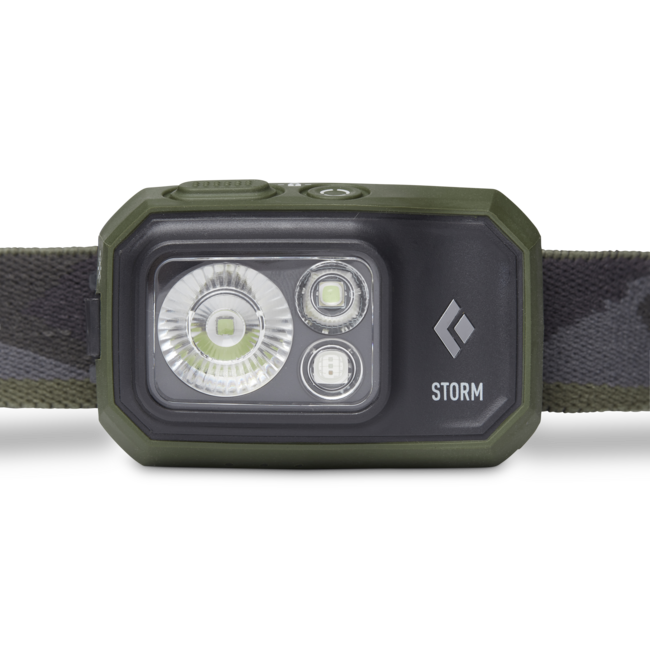 Black Diamond Storm 450 κεφαλόφωτο, σκούρο λαδί