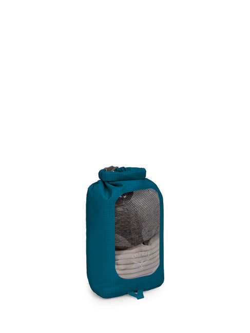 OSPREY DRY SACK 6 W/WINDOW αδιάβροχη θήκη, waterfront blue