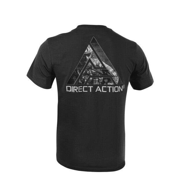 Direct Action® Logo D.A. μπλουζάκι Cotton #3, μαύρο