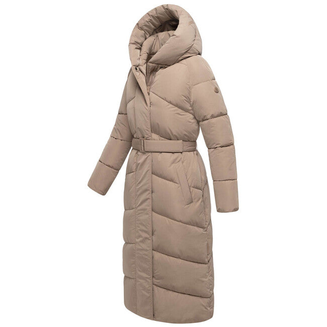 Navahoo EISBLICK Μακρύ Χειμερινό Μπουφάν γυναικείο, taupe grey