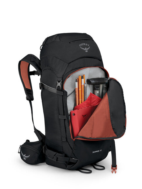 OSPREY SOPRIS σκιαλπικό σακίδιο πλάτης 40, μαύρο
