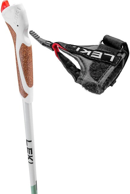 LEKI Passion Nordic Walking μπατόν περιπάτου, καπνιστό πράσινο-λευκό-σκούρο ανθρακί