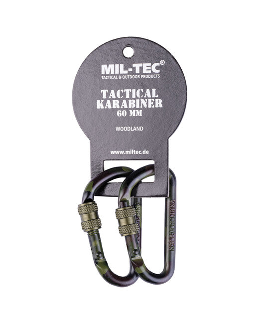 Mil-Tec Καρμπίνα Τακτική Συσπείρωσης 60 mm, Woodland, Ζεύγος