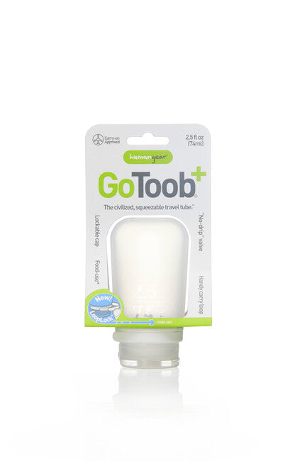 Humangear GoToob+ Φιάλη Ταξιδίου από Σιλικόνη, 74 ml, Διάφανη
