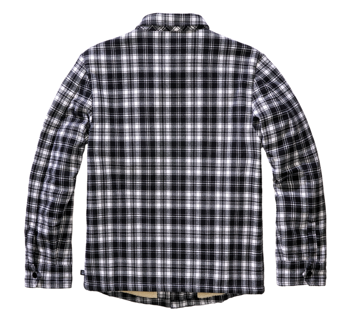 Brandit Classic Sherpa μπουφάν, λευκό-μαύρο