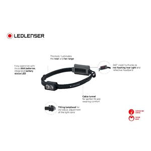 LEDLENSER NEO3 κεφαλόφωτο, μαύρο-μπλε