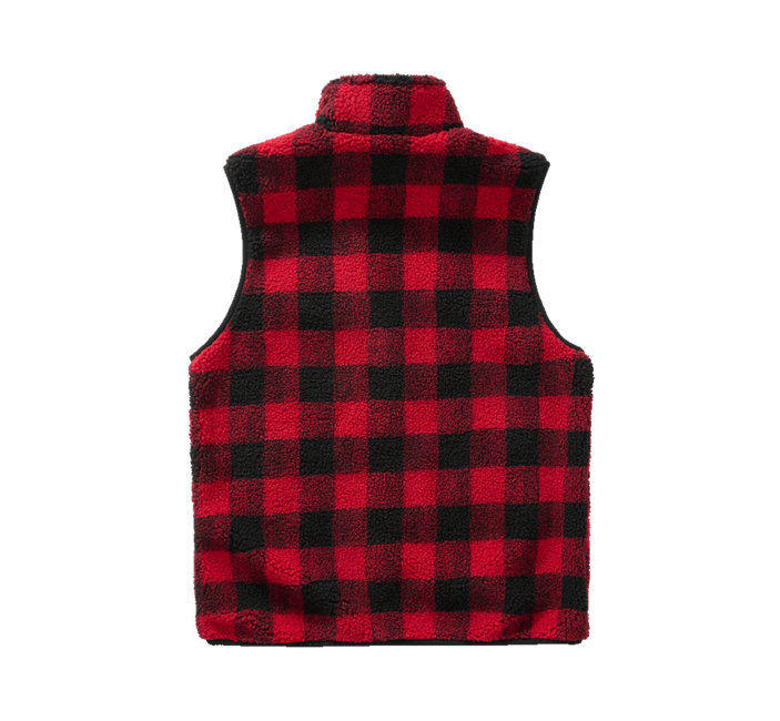 Brandit Teddyfleece Αμάνικο Γιλέκο Φλις, Κόκκινο/Μαύρο