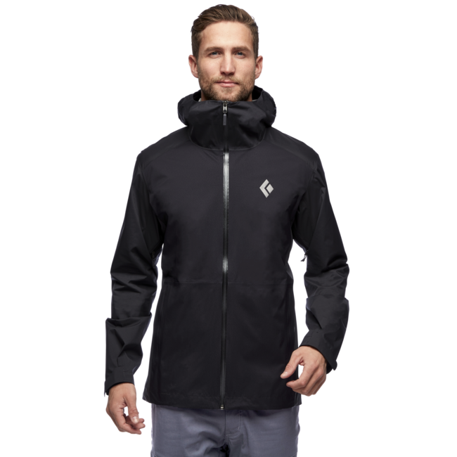 Black Diamond Stormline Stretch Rain Shell αδιάβροχο μπουφάν ανδρικό, μαύρο