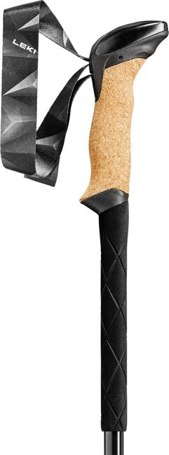 LEKI Black Series Carbon Μπαστούνια Trekking, Μαύρο-Μαύρο Γκρι-Σκούρο Ανθρακί, 100 - 135 cm