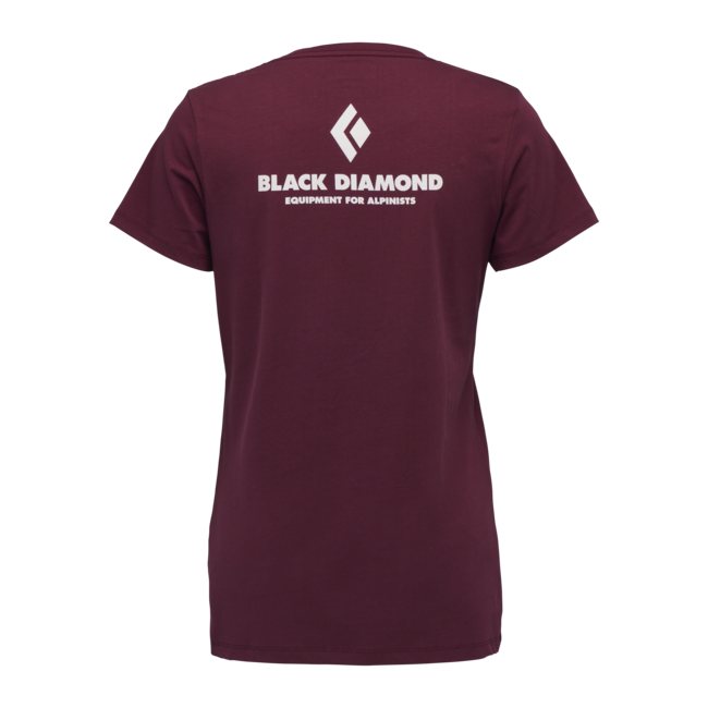 Black Diamond Equipment for Alpinists Μπλουζάκι Γυναικείο με Κοντό Μανίκι, Μπορντό