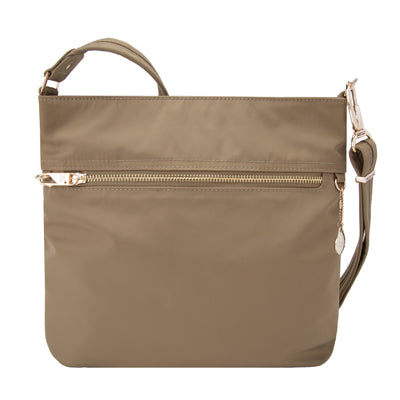Travelon Tailored Slim Τσάντα Ώμου κατά της Κλοπής, καφέ