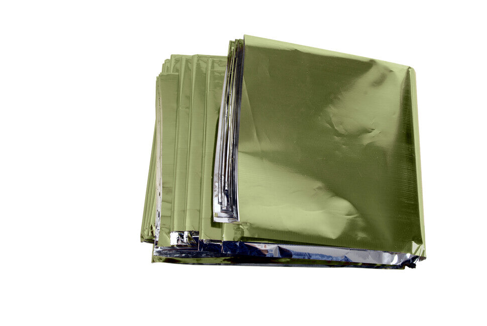 Origin Outdoors Κουβέρτα Επιβίωσης XL, λαδί-ασημί