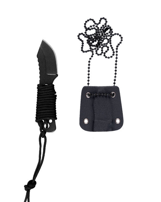 Mil-Tec Μαχαίρι Λαιμού PARACORD σε Πλαστική Θήκη με Αλυσίδα