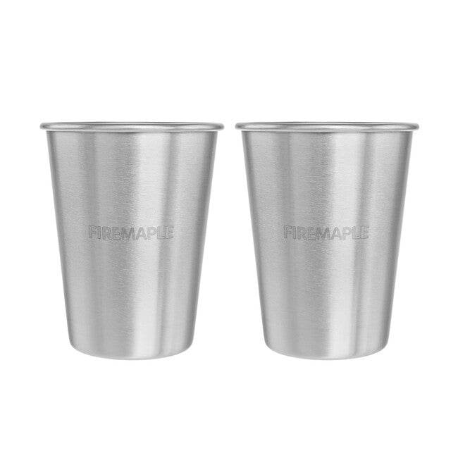 Fire Maple Antarctic Ποτήρια από Ανοξείδωτο Χάλυβα 350 ml, Ασημί, 2 τεμάχια