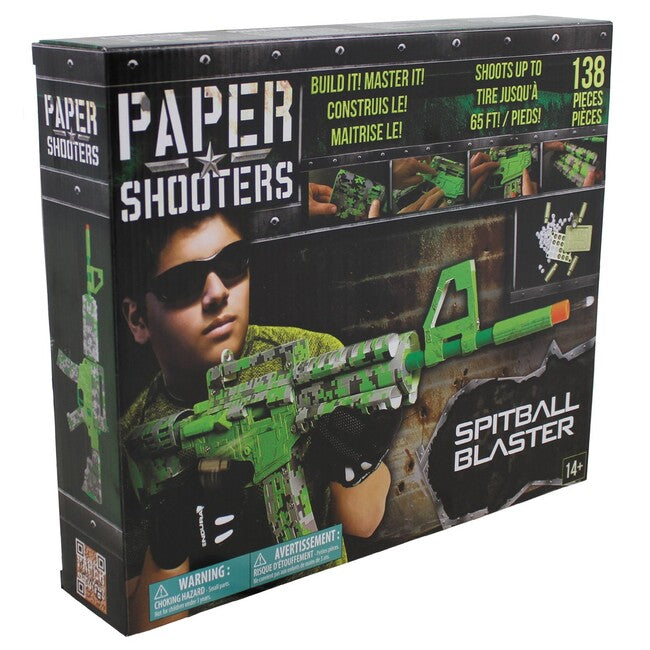 PAPER SHOOTERS Green Spit Αναδιπλούμενο Σετ Όπλου