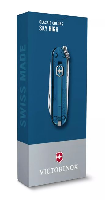 Victorinox Classic SD Πτυσσόμενο Μαχαίρι Τσέπης, Διάφανο, Γαλάζιο