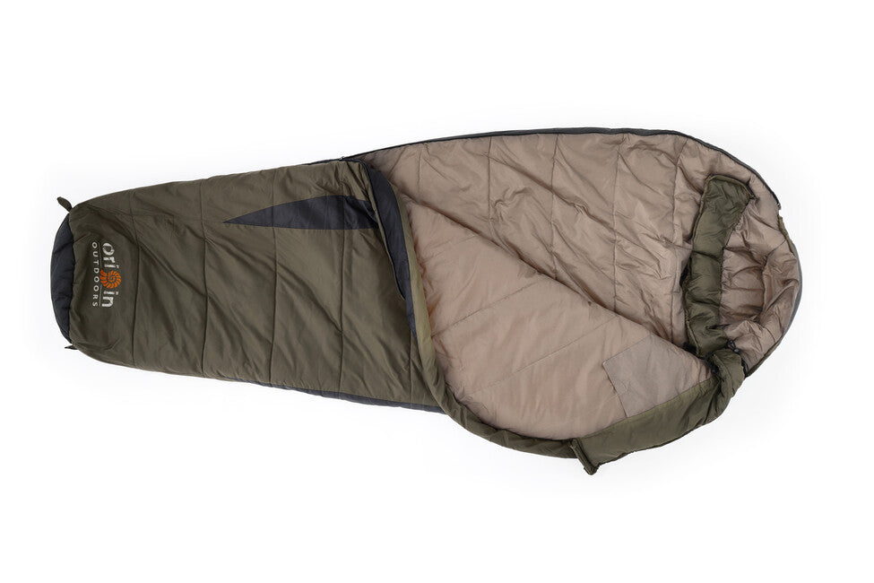 Origin Outdoors Frostfall Comfort Θερμικός Υπνόσακος Μούμια, λαδί-γκρι