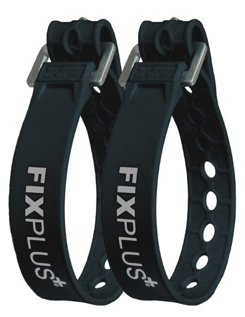 Fixplus Ζώνη Στερέωσης 35 cm, Μαύρο, 2 Τεμάχια