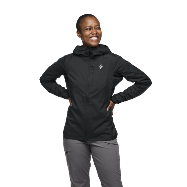 Black Diamond Alpine Start Insulated Hoody μπουφάν softshell γυναικείο, μαύρο