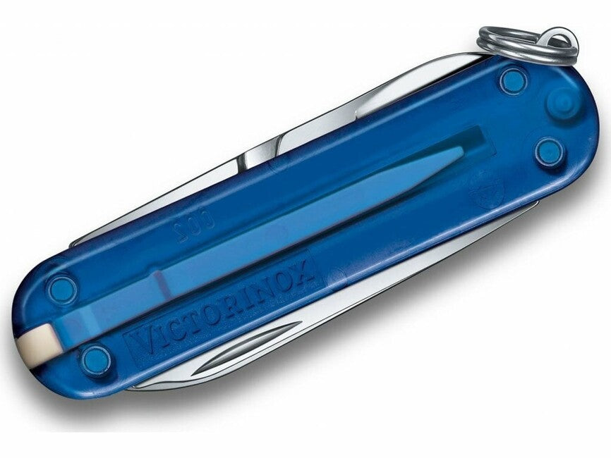 Victorinox Classic SD Πολυεργαλείο 58 mm Deep Ocean, διάφανο μπλε, 7 λειτουργίες