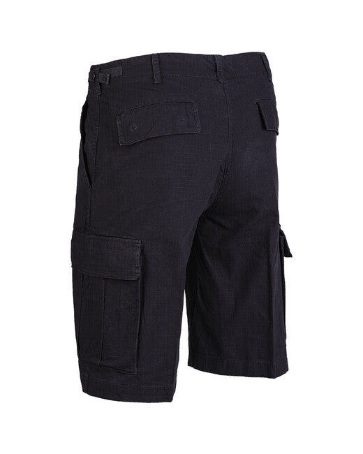 Mil-Tec BDU Shorts Rip-Stop Pre-Washed, Black