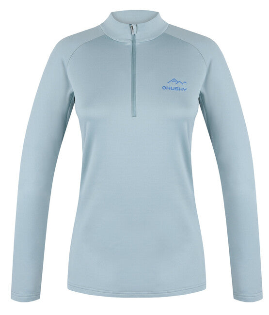 HUSKY TROMI ZIPS θερμικό μπλουζάκι με μακρύ μανίκι, faded mint