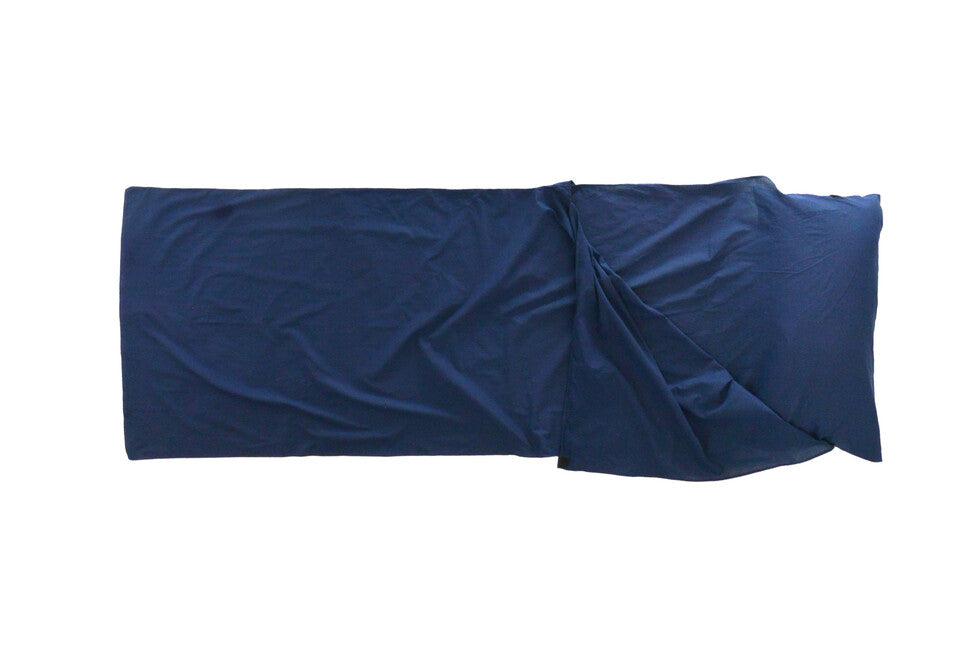 Origin Outdoors Ορθογώνιο Βαμβακερό Ένθετο Σάκου Ύπνου, βασιλικό μπλε