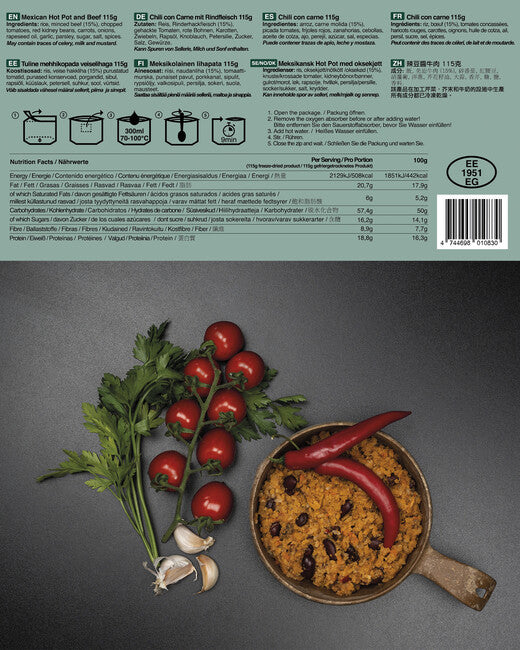 TACTICAL FOODPACK® Μεξικάνικη Κατσαρόλα και Βόειο Κρέας