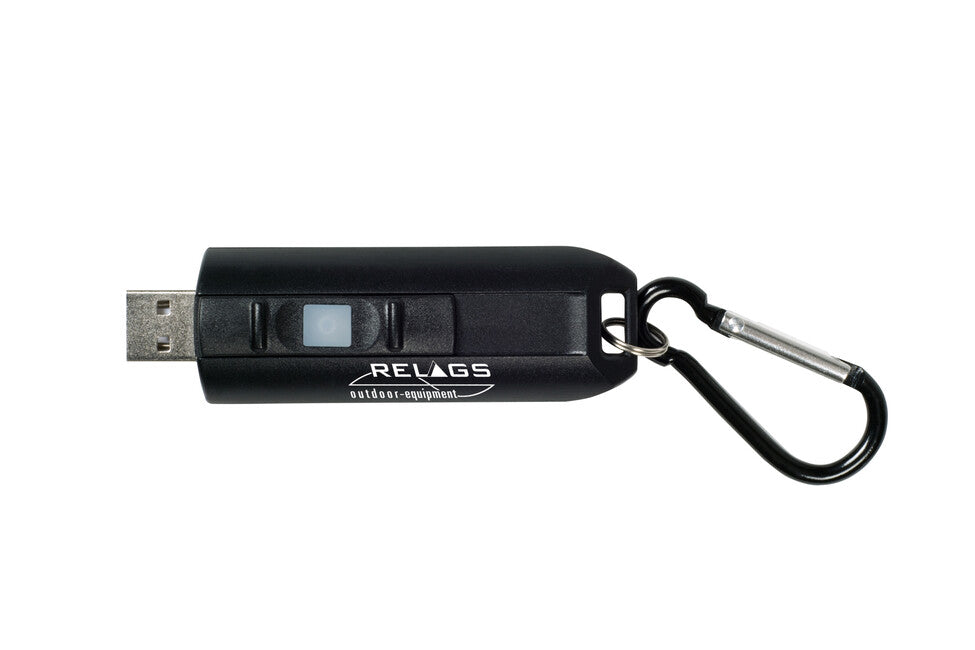 BasicNature USB LED κλειδοθήκη φακός, μαύρο