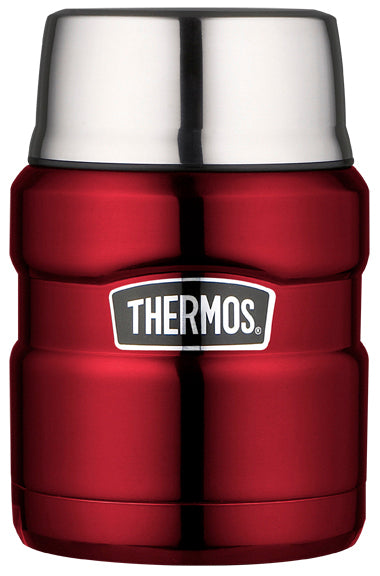 Thermos King Δοχείο Τροφίμων με Κουτάλι, Κόκκινο, 0,47 l