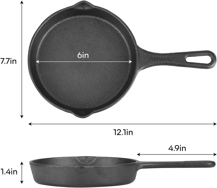 Fire Maple Blackhawk Χυτοσίδηρο Τηγάνι, 20 cm