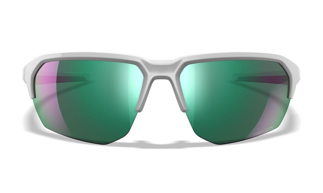 Wiley X Jakl Γυαλιά Ηλίου Captivate Polarized Green Mirror/ Polished White