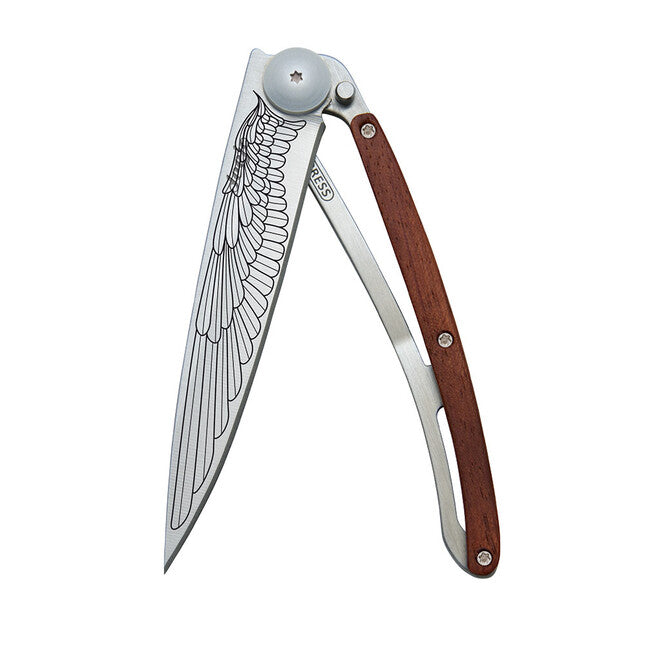 Deejo Tattoo Wing Πτυσσόμενο μαχαίρι coralwood