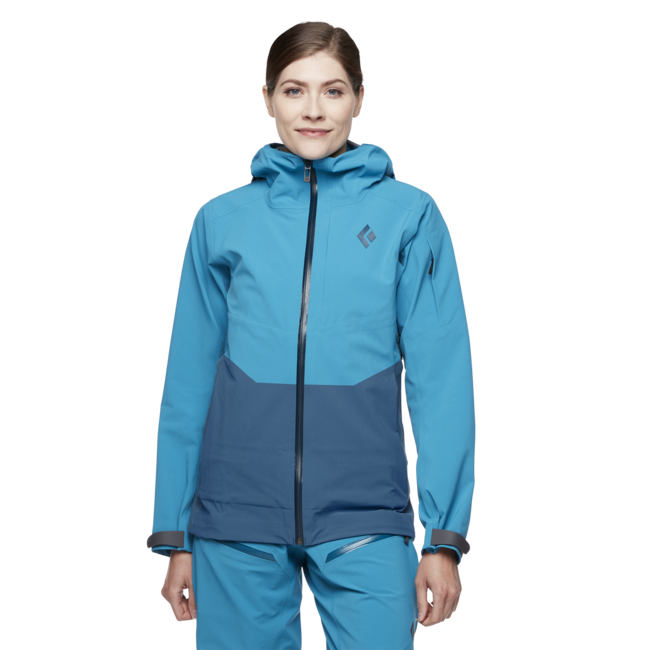 Black Diamond Recon Stretch Ski Shell μπουφάν σκι γυναικείο, μπλε-azurite